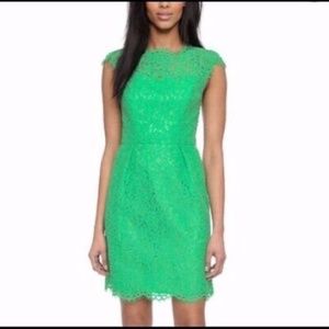 Shoshanna Green Lace Olivia Dress
